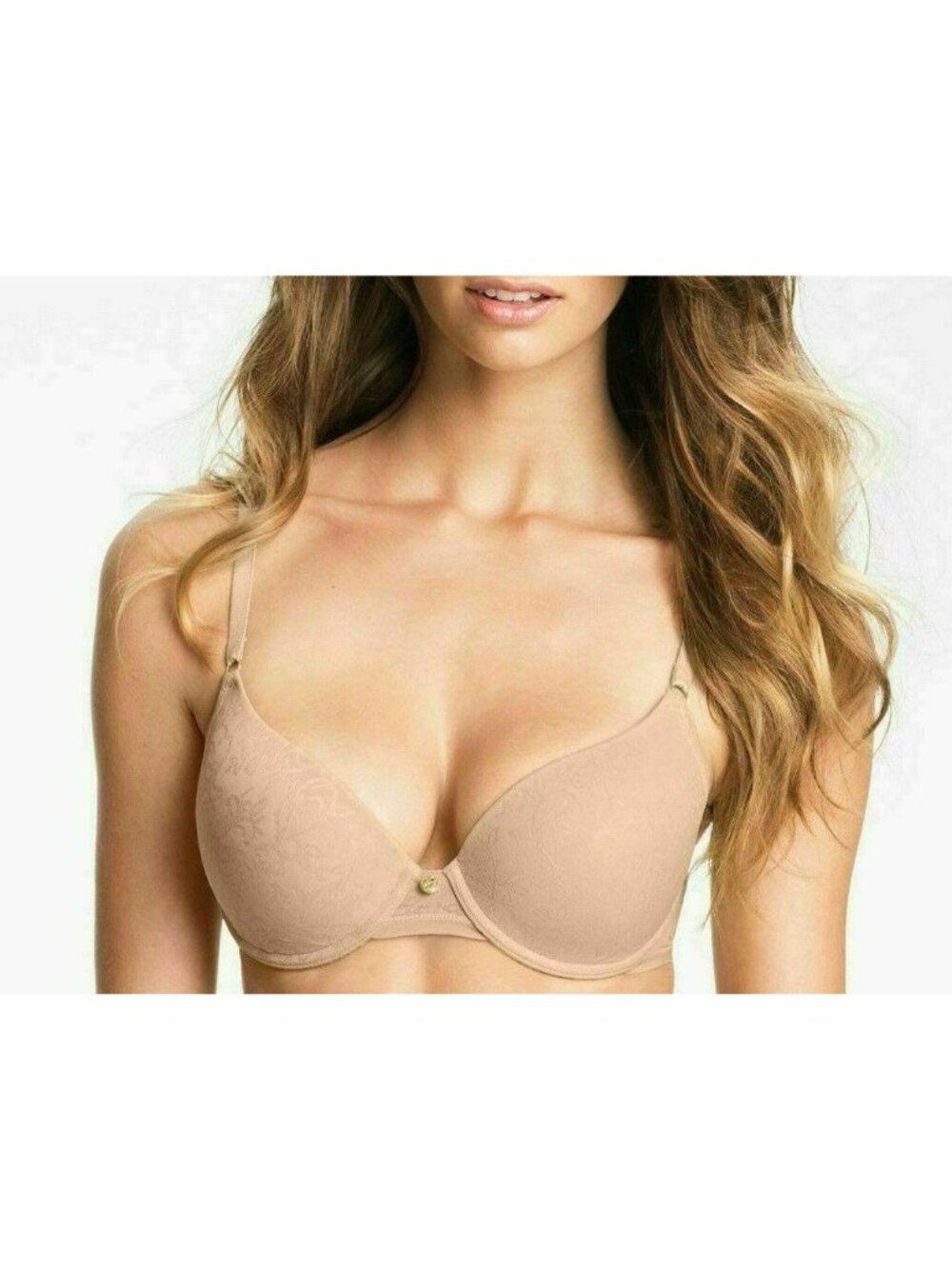 🆕 NATORI Jacquard Contour Underwire T-Shirt Bra 34DD Beige  #136059